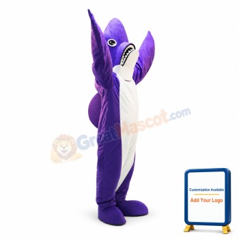 Purple Shark Lightweight Mascot Costume