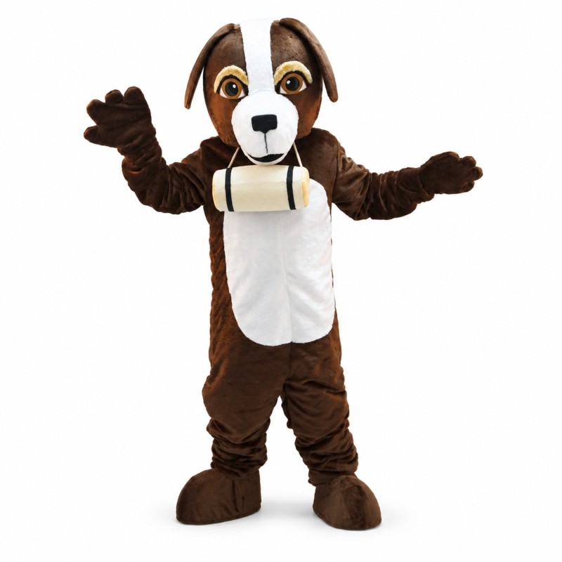 Cute St. Bernard Dog Mascot Costume