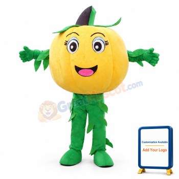 Halloween Pumpkin Mascot Costume Vegetable Costume for Adult