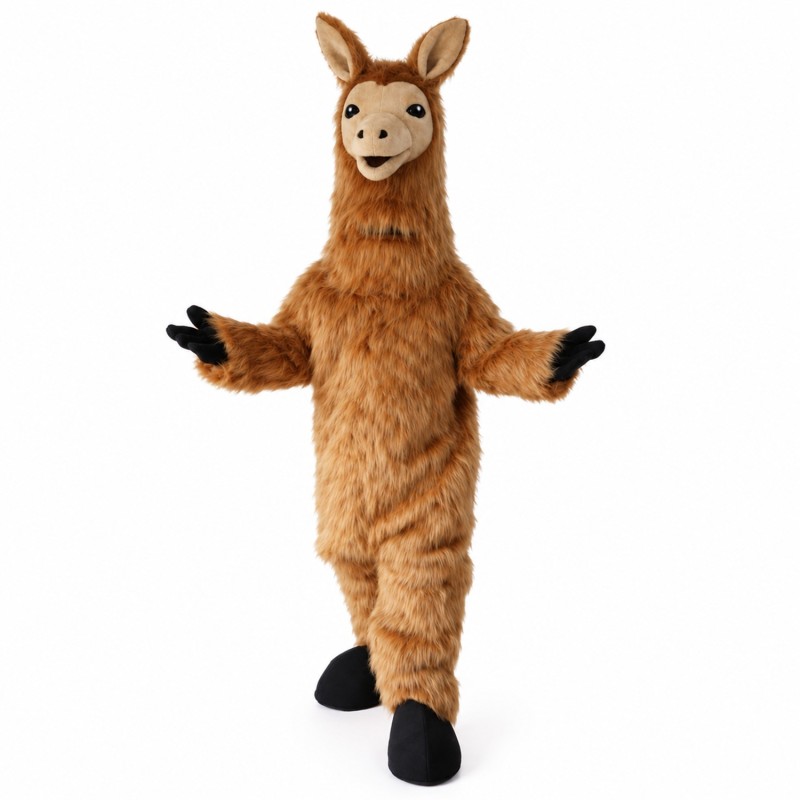 Llama Mascot Costume Animal Sheep Costume Fancy Dress