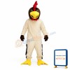 Friendly Beige Chicken Mascot Costume
