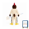 Friendly Beige Chicken Mascot Costume