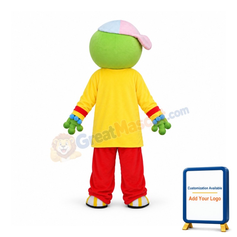 Cute Male Green Frog Mascot Costume