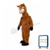 Brown Cute Horse Mascot Costume