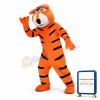 Cute Orange Tiger Mascot Costume