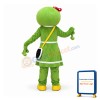 Cute Female Green Frog Mascot Costume