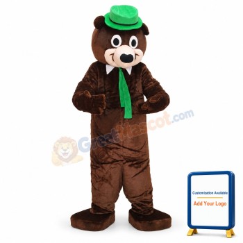 Cute Yoga Bear Mascot Costume