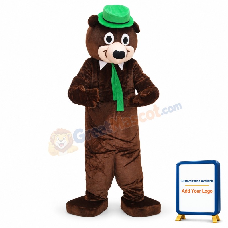 Cute Yoga Bear Mascot Costume on Clearance