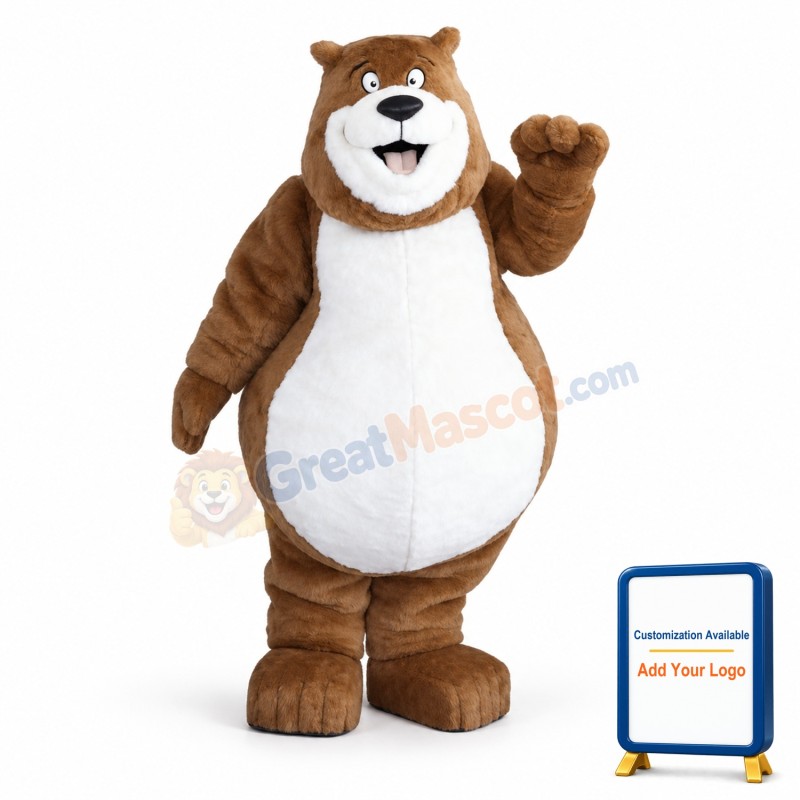 Brown Charmin Bear Mascot Adult Costume