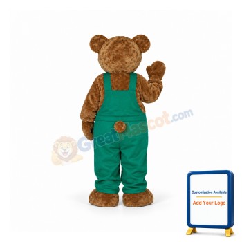 Cute Corduroy Bear Mascot Costume