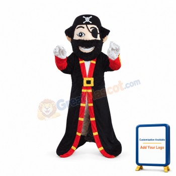 Beard Pirate Captain Mascot Costume