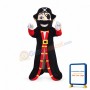 Beard Pirate Captain Mascot Costume