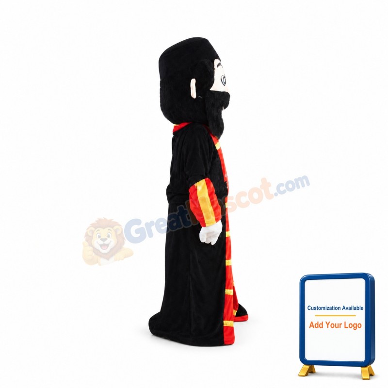 Beard Pirate Captain Mascot Costume