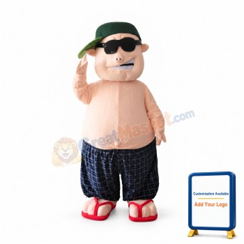 Badass Bad Man Cartoon Baddie Mascot Costume