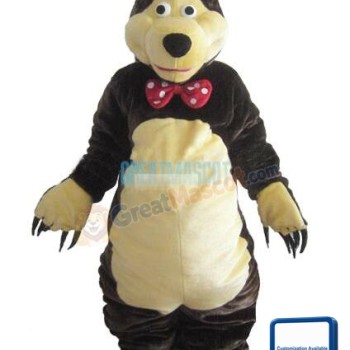 Gentle Brown Bear Mascot Costume