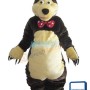 Gentle Brown Bear Mascot Costume