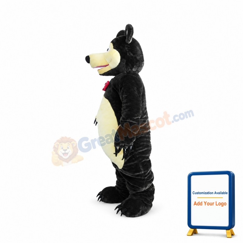 Gentle Brown Bear Mascot Costume