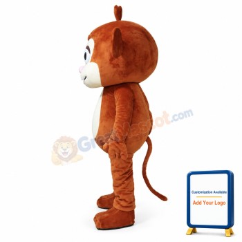 Brown Monkey Mascot Costume