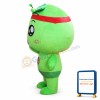 Cartoon Character Green Leaf Mascot Costume Free Shipping