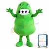 Germ Mascot Costume Green Bacteria Mascot