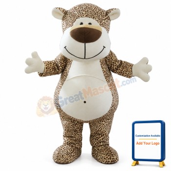 Cute Cartoon Leopard Mascot Costume