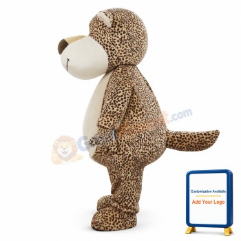Cute Cartoon Leopard Mascot Costume