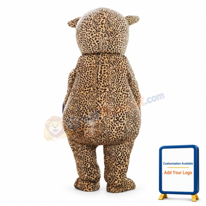 Cute Cartoon Leopard Mascot Costume