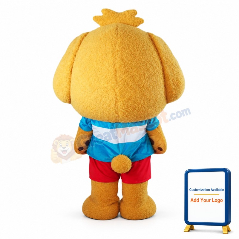 Odie Mascot Costume Lovely Yellow Dog Costume Mascot