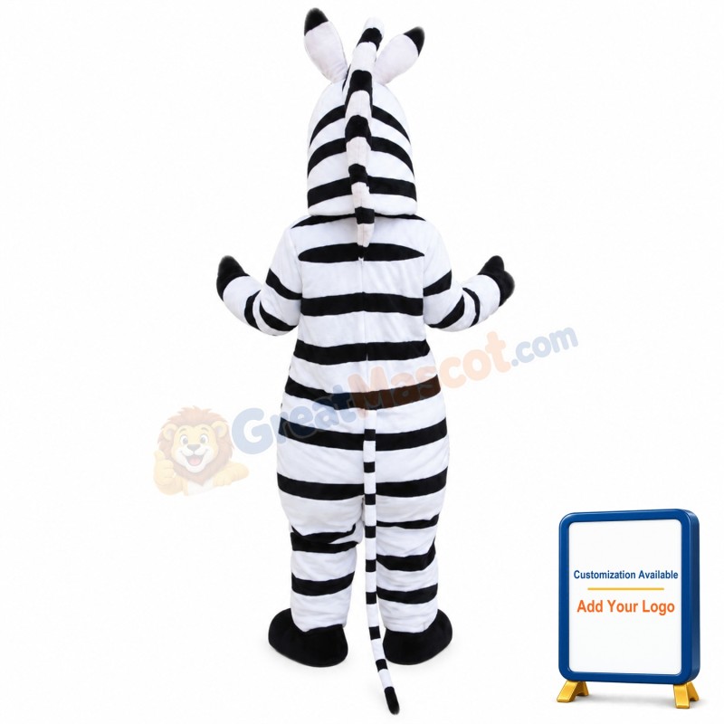 Cute Zebra Horse Mascot Costume