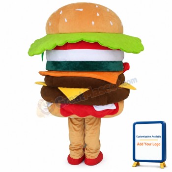 Hamburger Mascot Costume Advertising Restaurant Costume