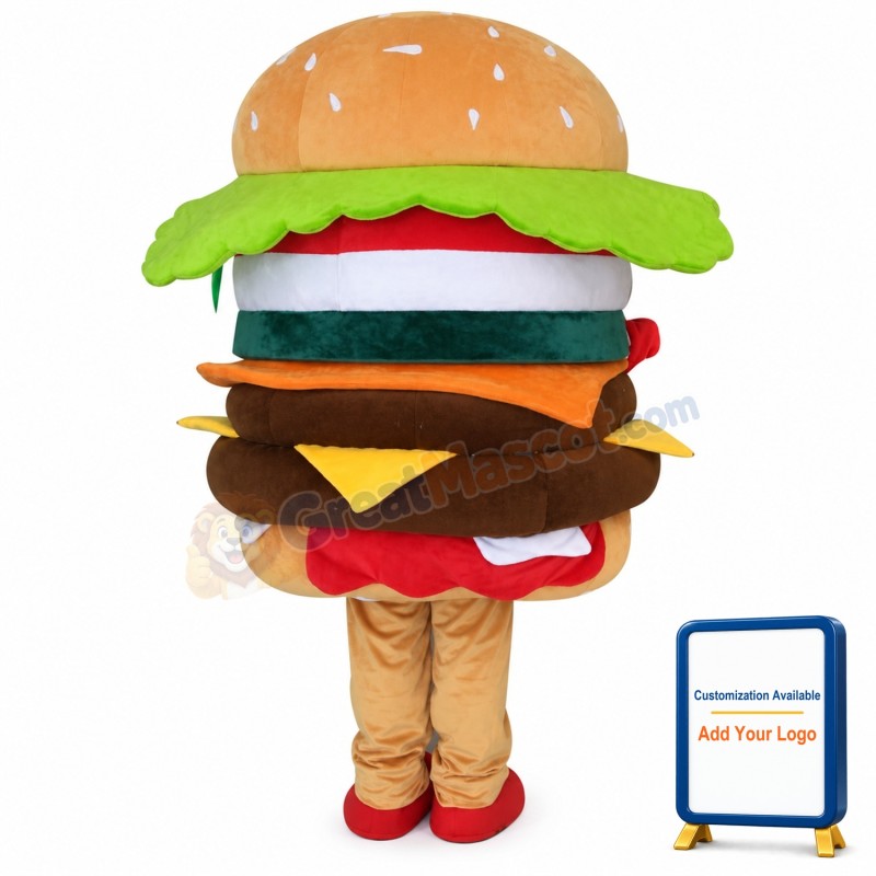 Hamburger Mascot Costume Advertising Restaurant Costume