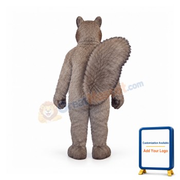 Cute Gray Squirrel Mascot Costume