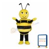 Cute Yellow alternate White Little Bee Mascot Costume