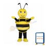 Cute Yellow alternate White Little Bee Mascot Costume