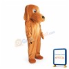 Loyal and Tame Brown Dog Mascot Costume