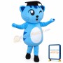 Cute Blue Docter Cat Mascot Costume