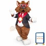 Gentle Georgia Glasses Cat Mascot Costume