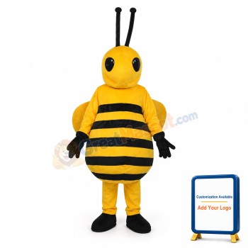 Cute Little Yellow Bee Mascot Costume