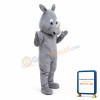 Cute Animal Gray Hippo Mascot Costume for Adult Free Shipping