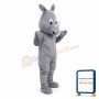 Cute Animal Gray Hippo Mascot Costume for Adult Free Shipping