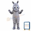 Cute Animal Gray Hippo Mascot Costume for Adult Free Shipping