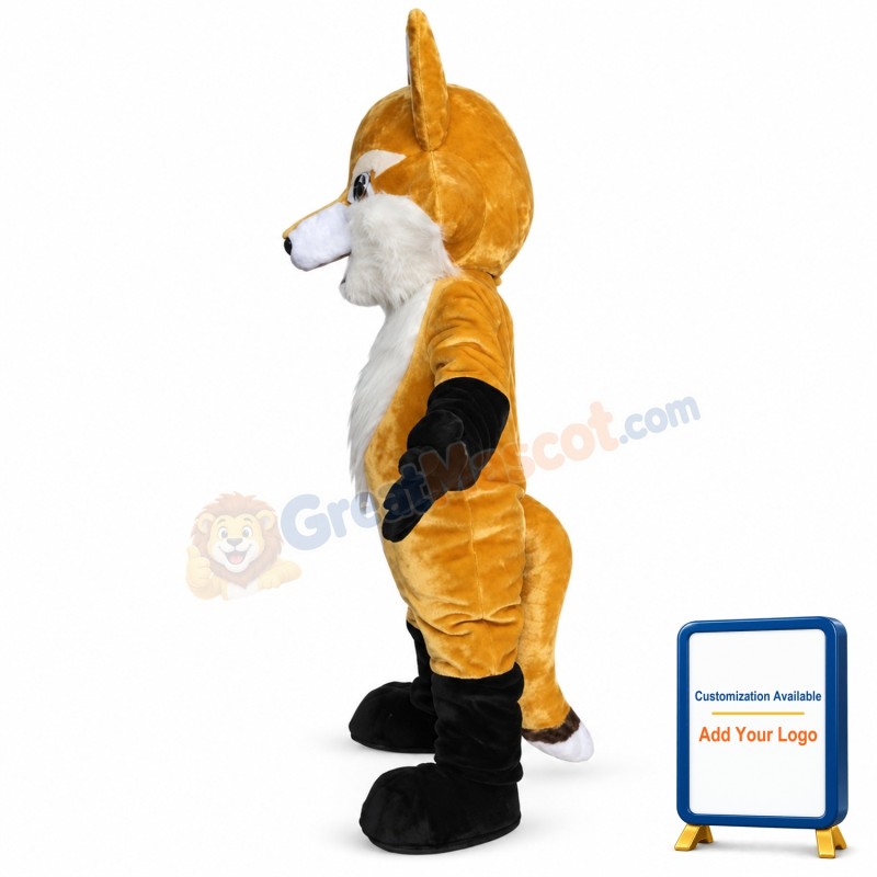 Brown Fox Mascot Costume Animal Costume for Adult
