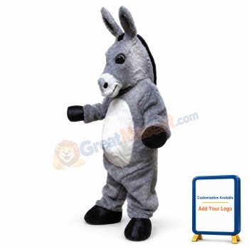 Gray Donkey Mascot Costume Animal Costume for Adult