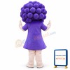 Purple Grape Mascot Costume Vegetable Costume for Adult