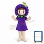 Purple Grape Mascot Costume Vegetable Costume for Adult