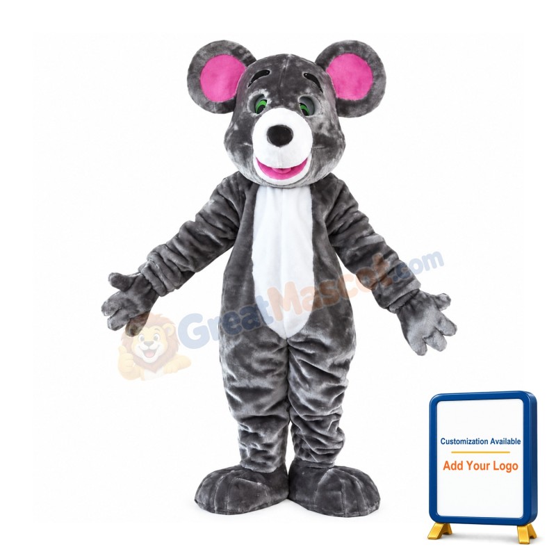 Gray Mouse Mascot Costume Animal Costume for Adult