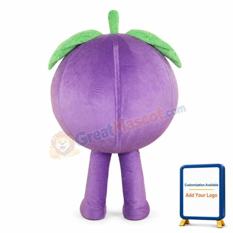 A Grape Mascot Costume Baddy Vegetable Costume for Adult