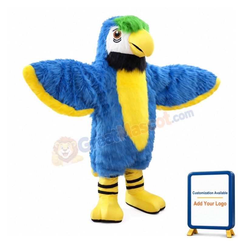 Blue Cute Parrot Mascot Costume Bird Costume for Adult