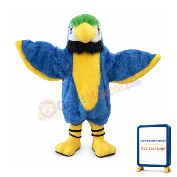 Blue Cute Parrot Mascot Costume Bird Costume for Adult