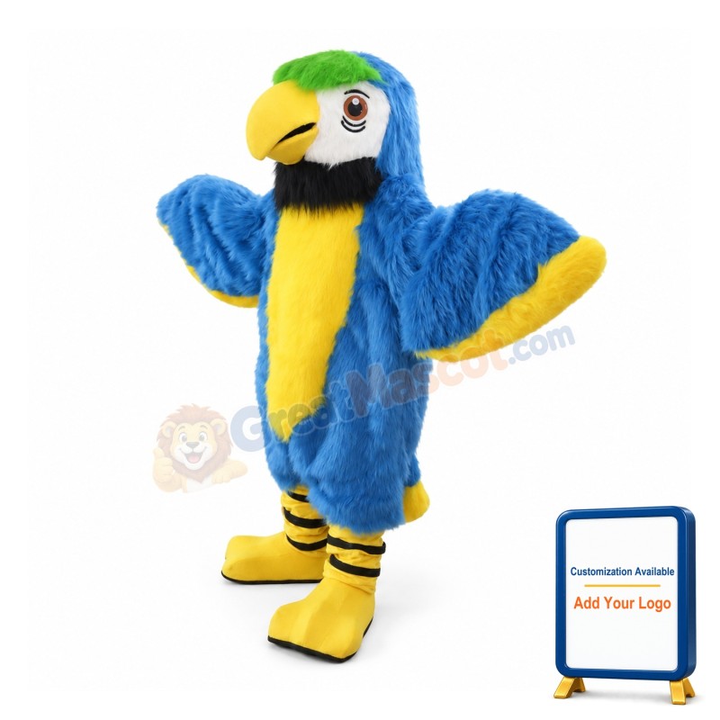 Blue Cute Parrot Mascot Costume Bird Costume for Adult